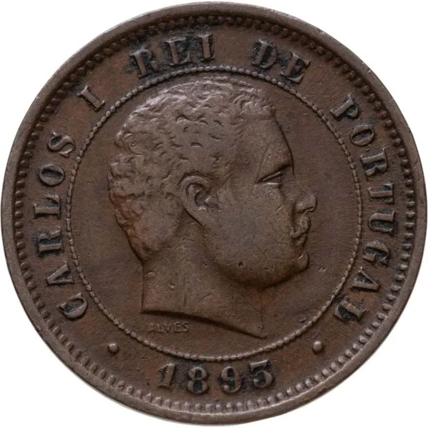 Португалия 5 рейс (reis) 1893