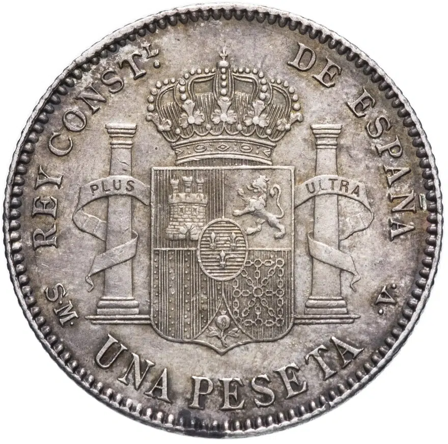 Испания 1 песета (peseta) 1900