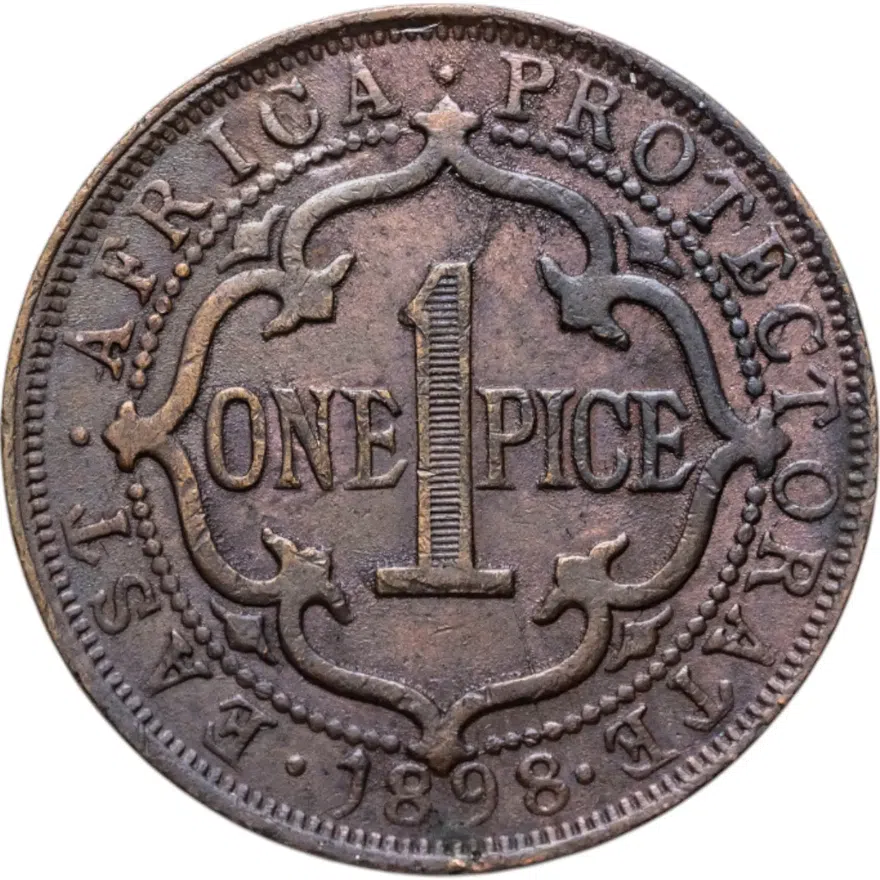 Британская Восточная Африка 1 пайс (pice) 1898, аверс