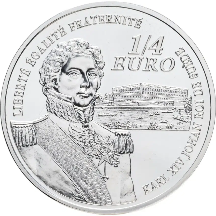 Франция 1/4 евро (euro) 2006 Маршалл Бернадот, аверс