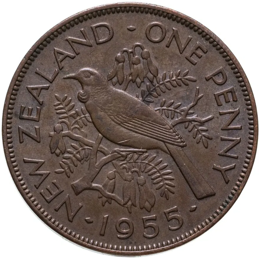 Новая Зеландия 1 пенни (penny) 1955