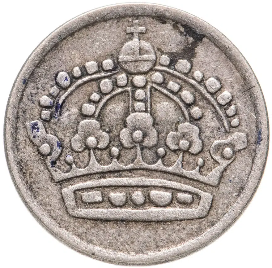 Швеция 10 эре (ore) 1961, реверс