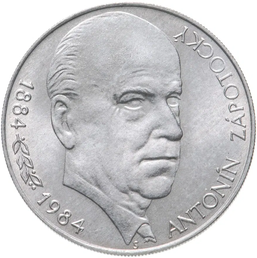 Чехословакия 100 крон (korun) 1984  100 лет со дня рождения Антонина Запотоцкого, аверс