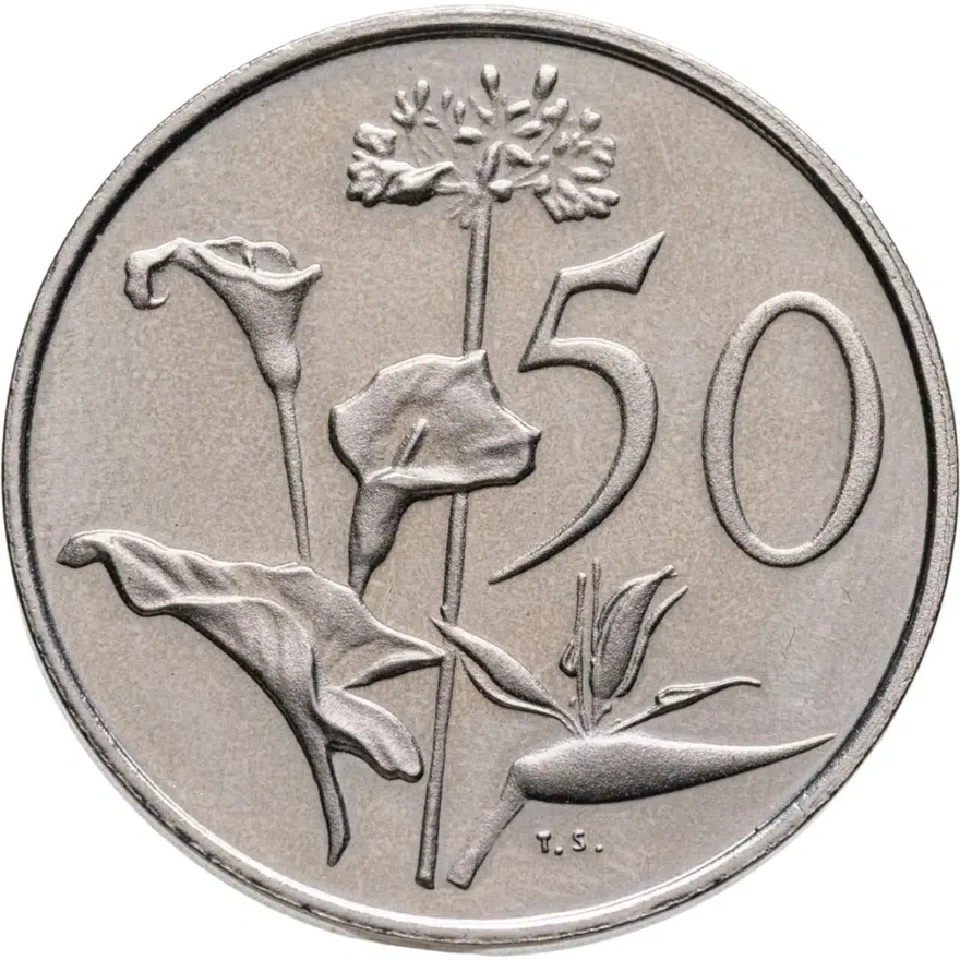 ЮАР 50 центов (cents) 1978, аверс