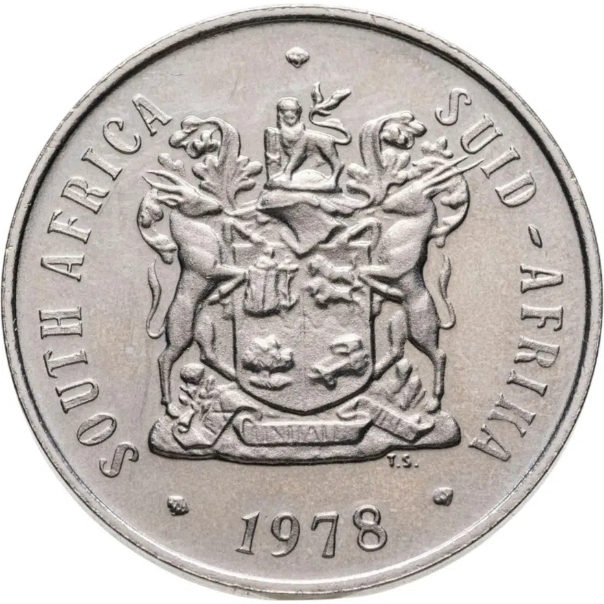ЮАР 50 центов (cents) 1978, реверс
