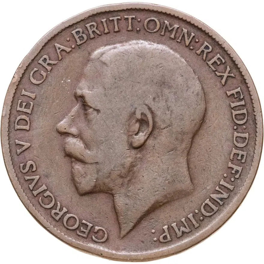 Великобритания 1 пенни (penny) 1911, реверс