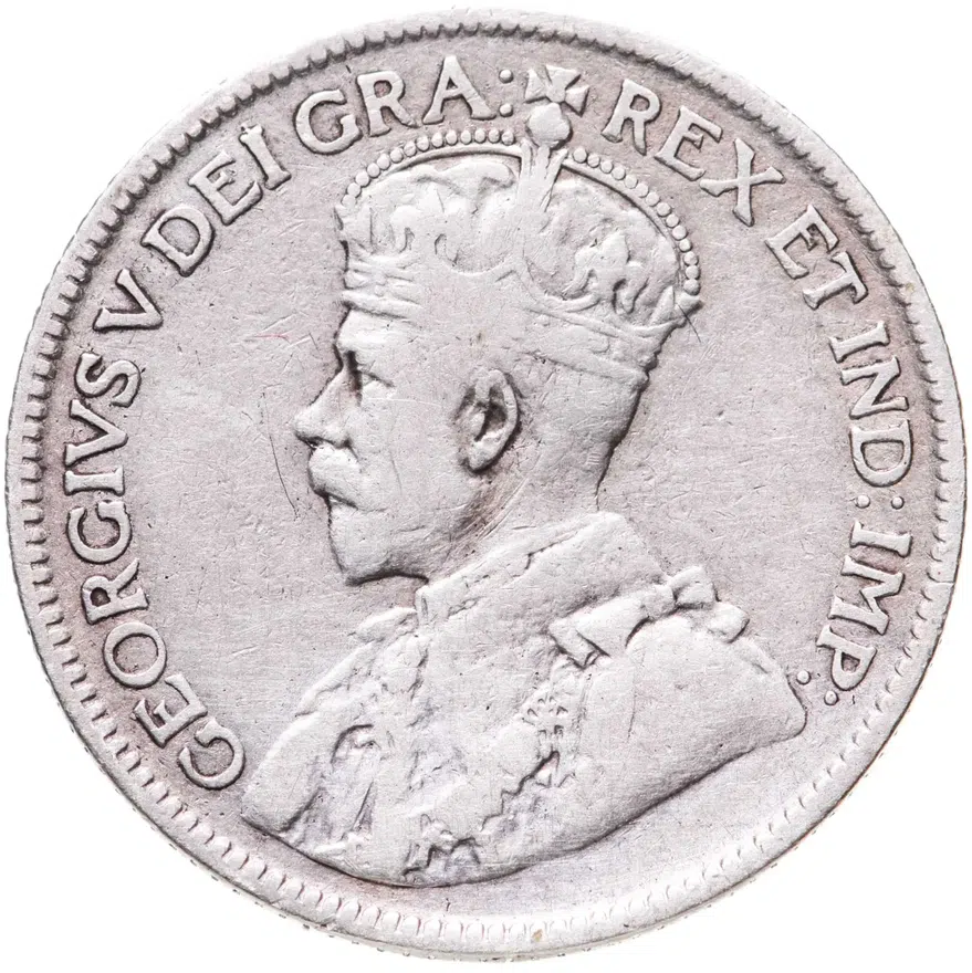 Ньюфаундленд 25 центов (cents) 1917, реверс