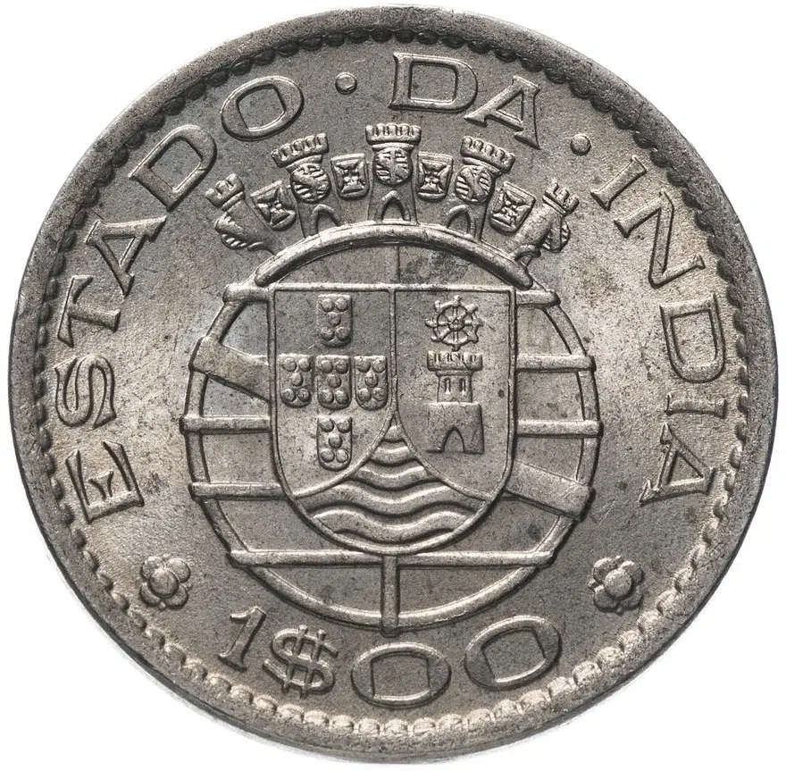 Индия (Португальская) 1 эскудо (escudo) 1959, реверс