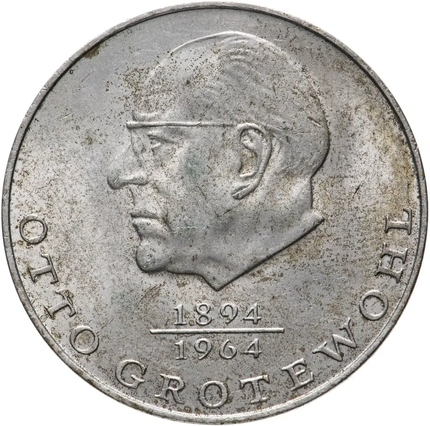 Германия (ГДР) 20 марок (mark) 1973  Отто Гротеволь