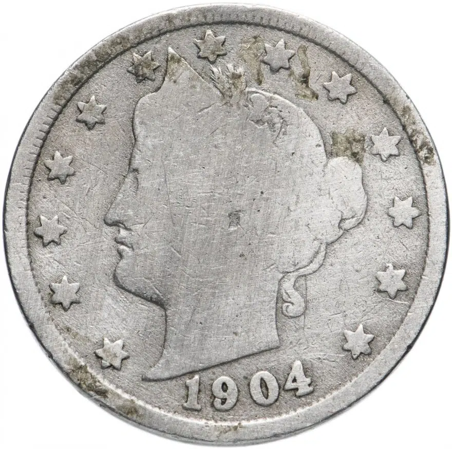 США 5 центов (cents) 1904 Liberty Nickel