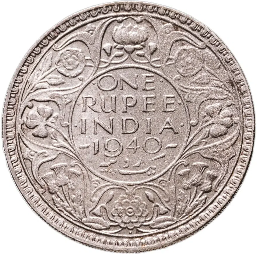 Индия (Британская) 1 рупия (rupee) 1940