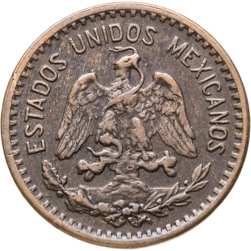 Мексика 1 сентаво (centavo) 1943, реверс