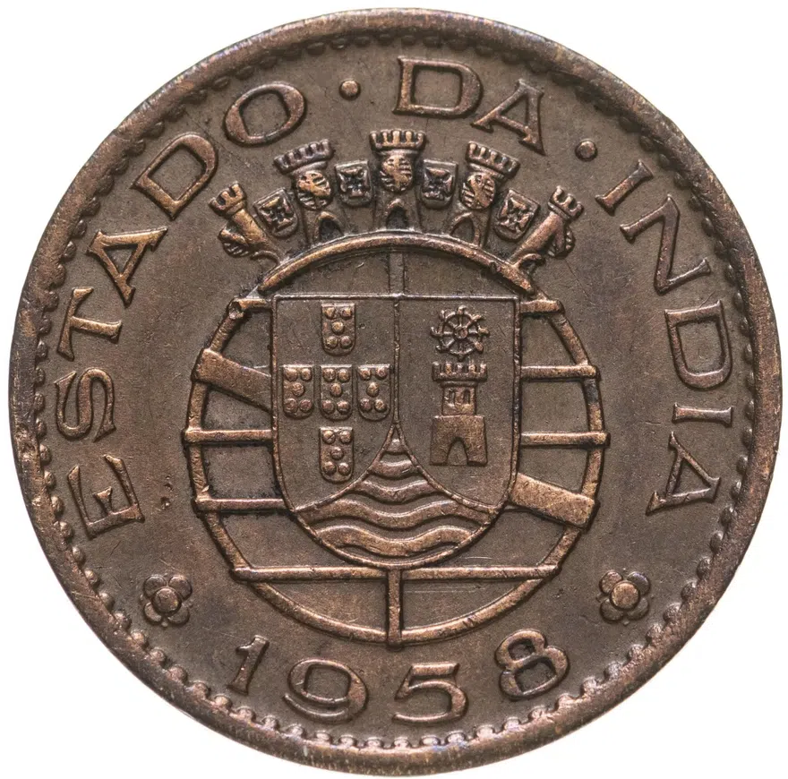 Индия (Португальская) 30 сентаво (centavos) 1958, реверс