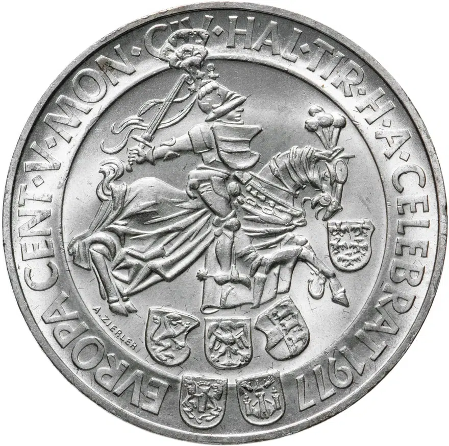 Австрия 100 шиллингов (shillings) 1977 "500 лет Венскому монетному двору"