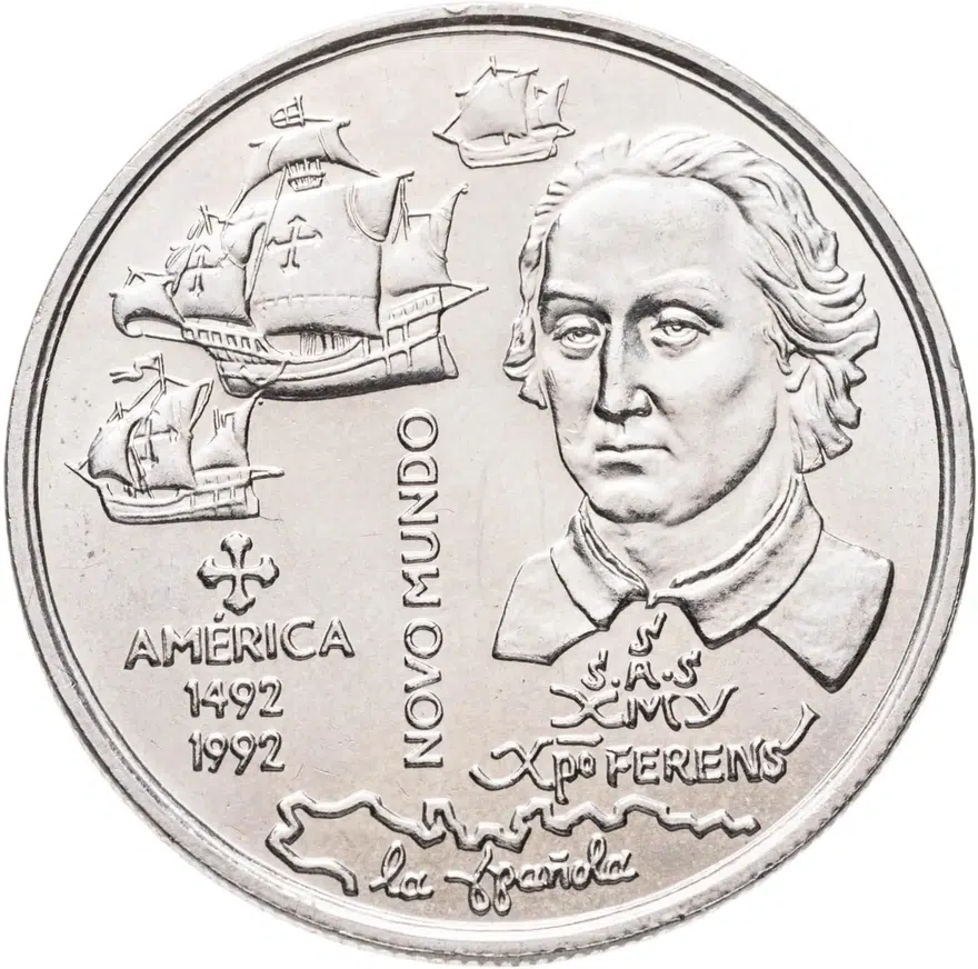 Португалия 200 эскудо (escudos) 1992  Новый мир - Америка