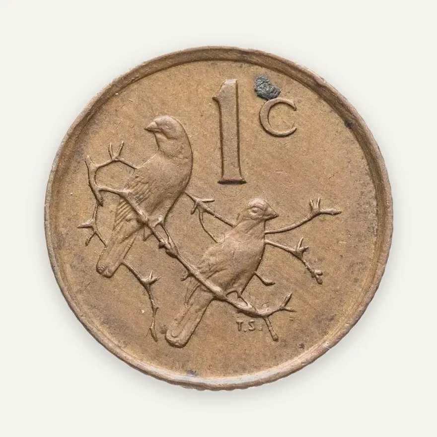 ЮАР 1 цент (cent) 1985, аверс