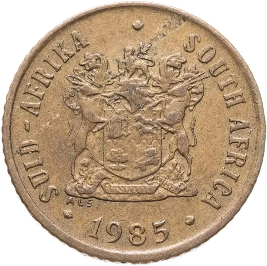 ЮАР 1 цент (cent) 1985, реверс