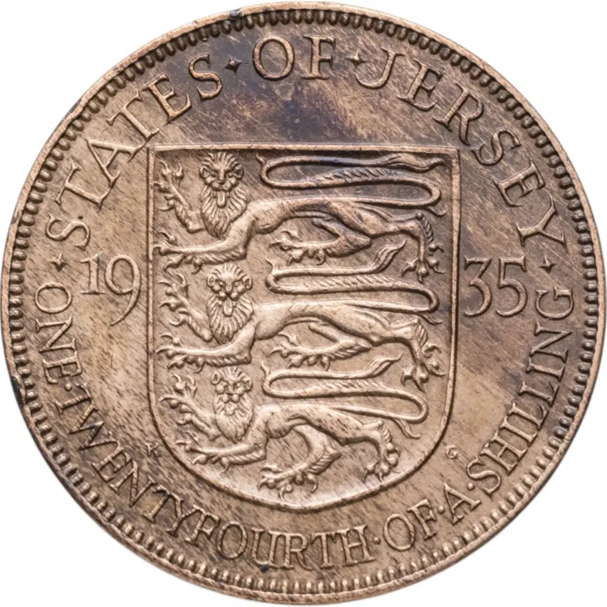 Джерси 1/24 шиллинга (shilling) 1935, реверс