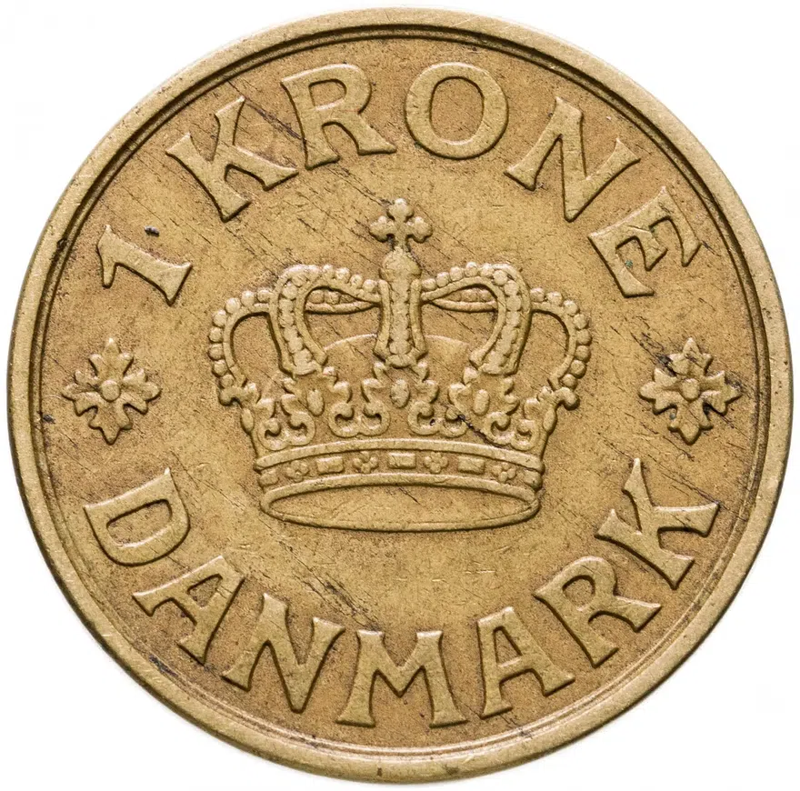 Дания 1 крона (crown) 1929, реверс