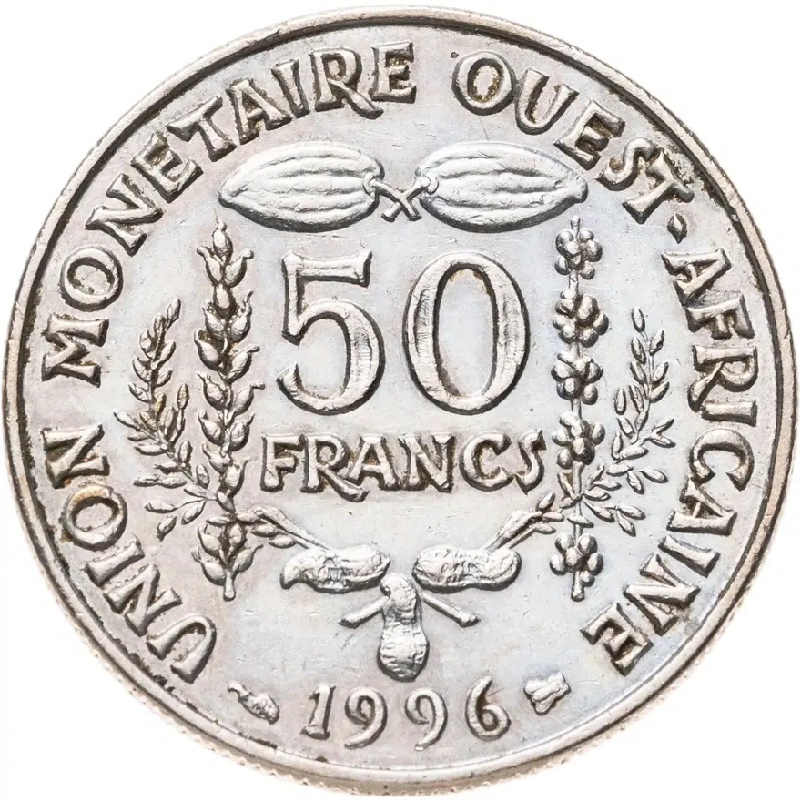 Западная Африка (BCEAO) 50 франков (francs) 1996