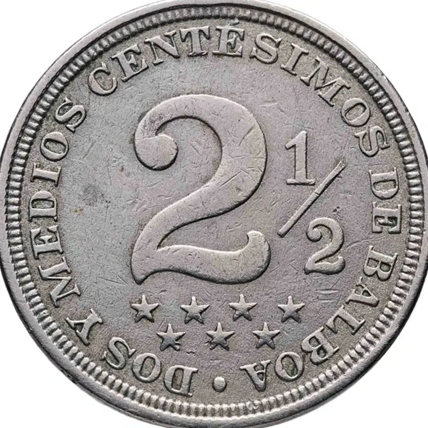 Панама 2 1/2 сентесимо (centesimos) 1907