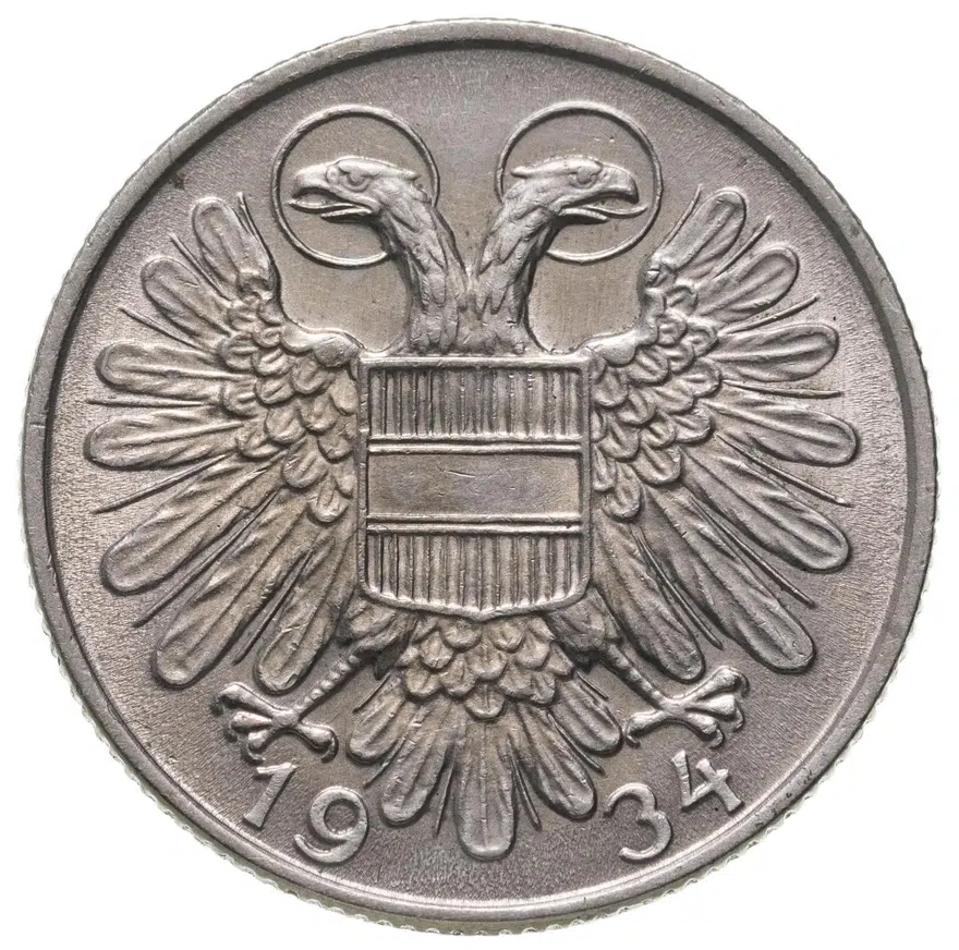 Австрия 1 шиллинг (shilling) 1934, реверс