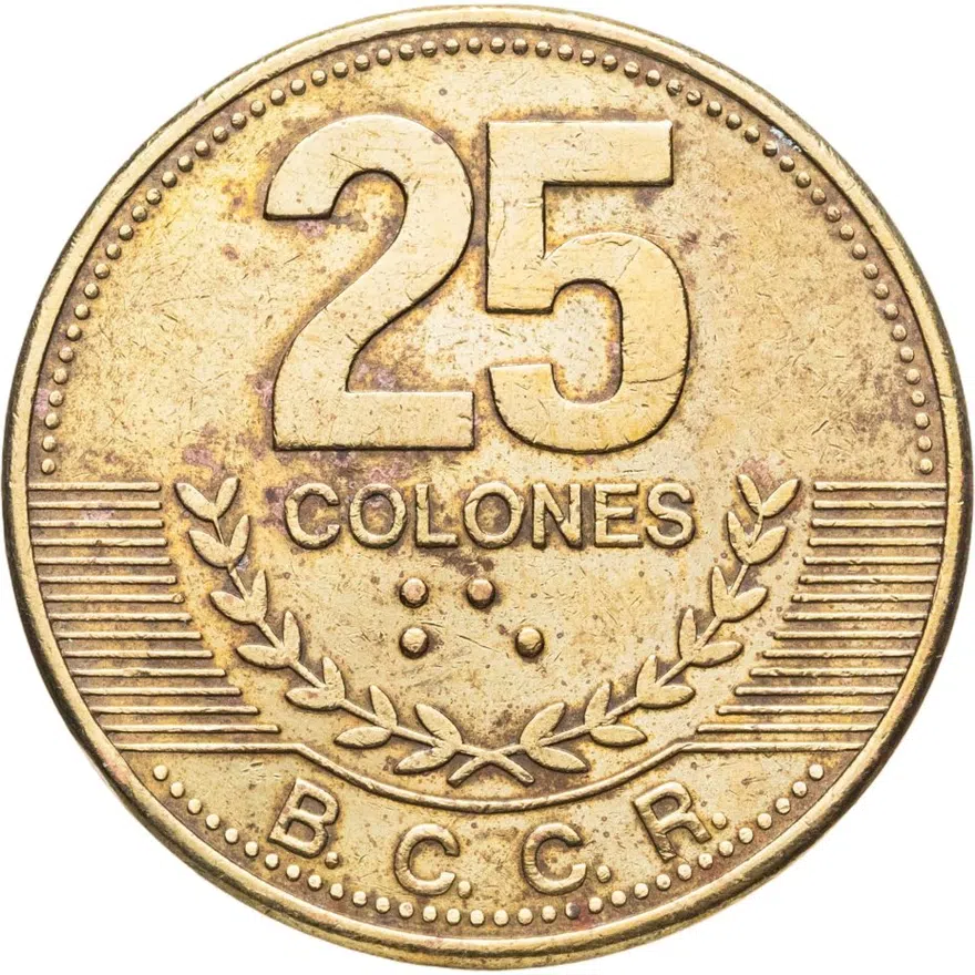 Коста-Рика 25 колонов (colones) 2007