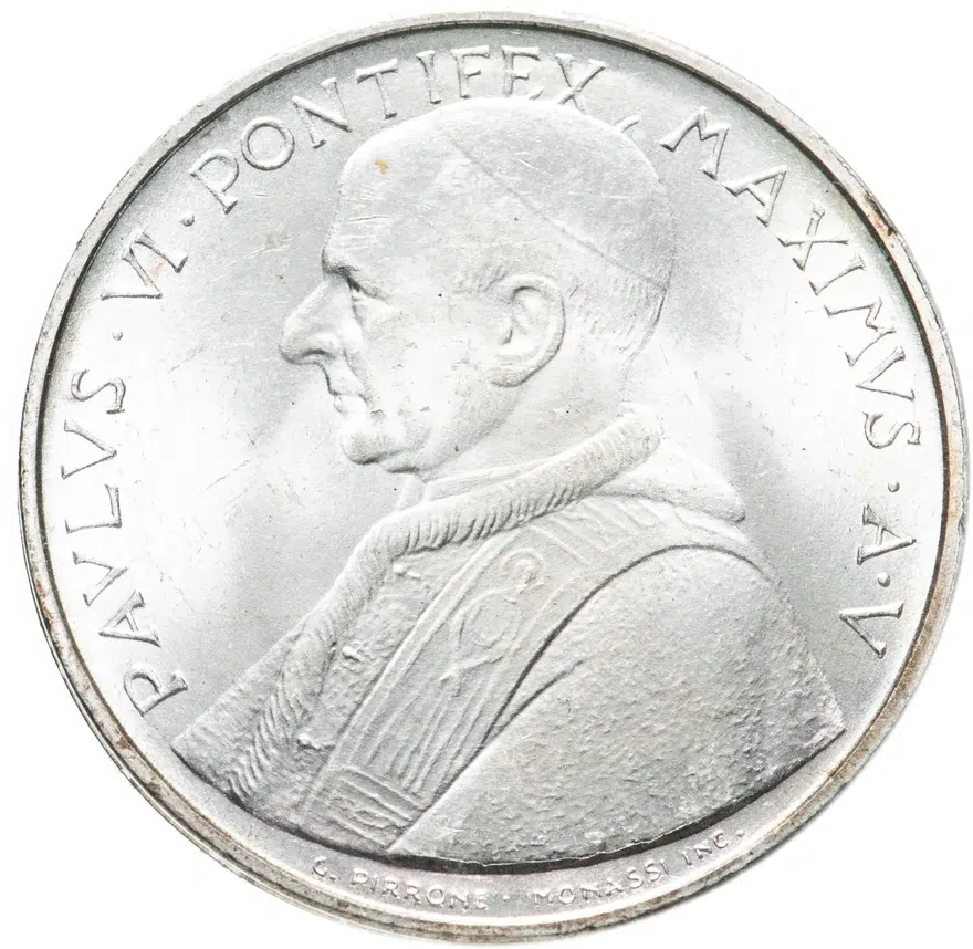 Ватикан 500 лир (lire) 1967