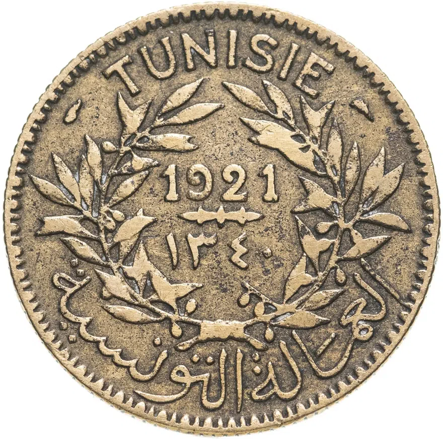 Тунис 2 франка (francs) 1921