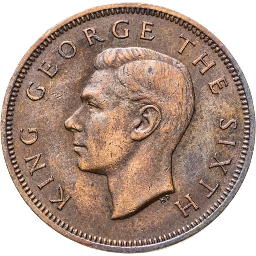 Новая Зеландия 1/2 пенни (penny) 1949