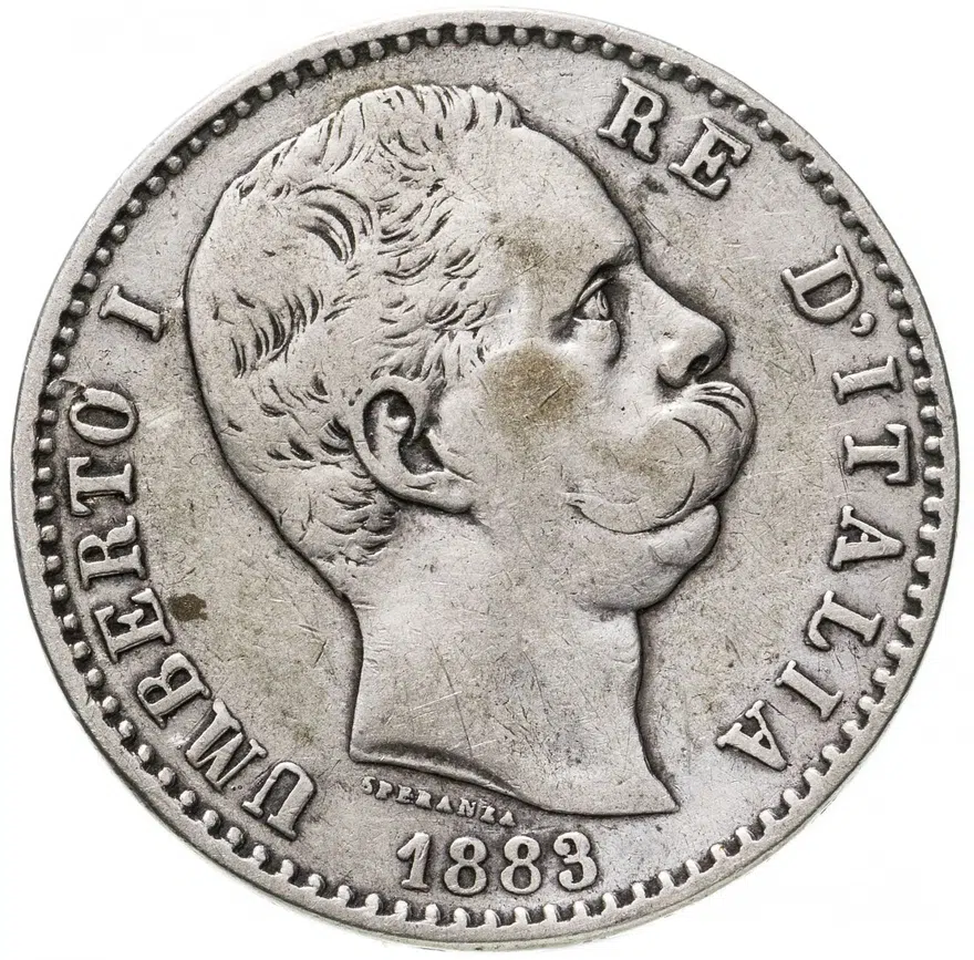 Италия 2 лиры (lire) 1883
