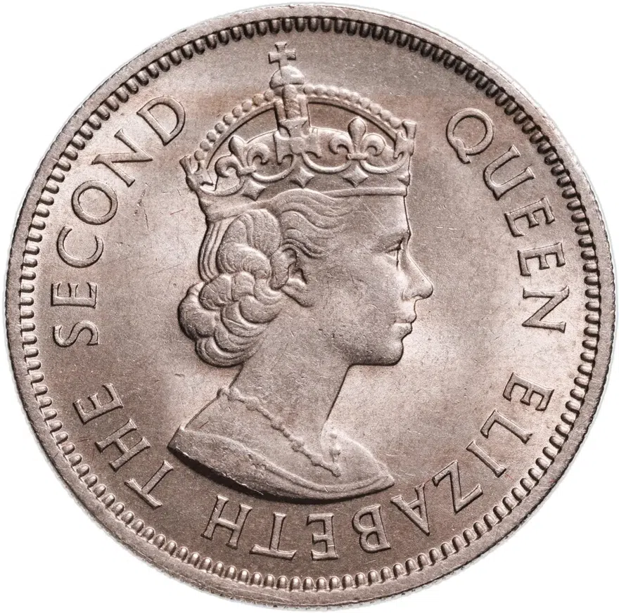 Малайя и Британское Борнео 20 центов (cents) 1961   Без отметки монетного двора, реверс