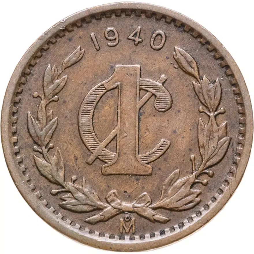 Мексика 1 сентаво (centavo) 1940, аверс
