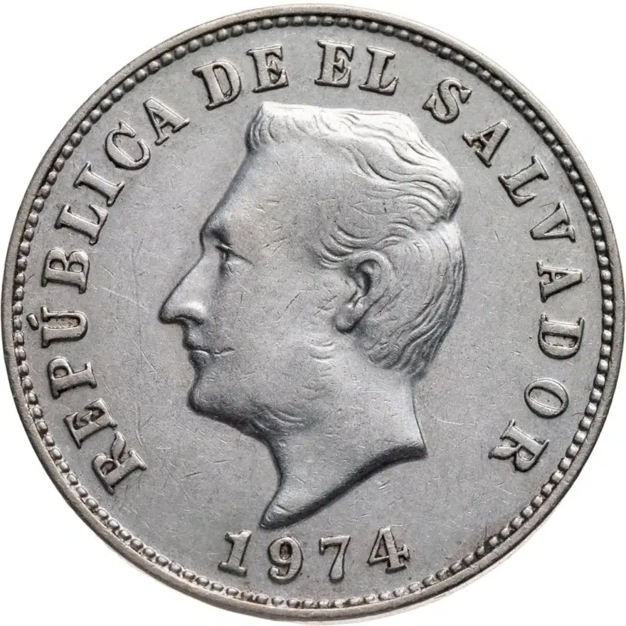 Сальвадор 5 сентаво (centavos) 1974