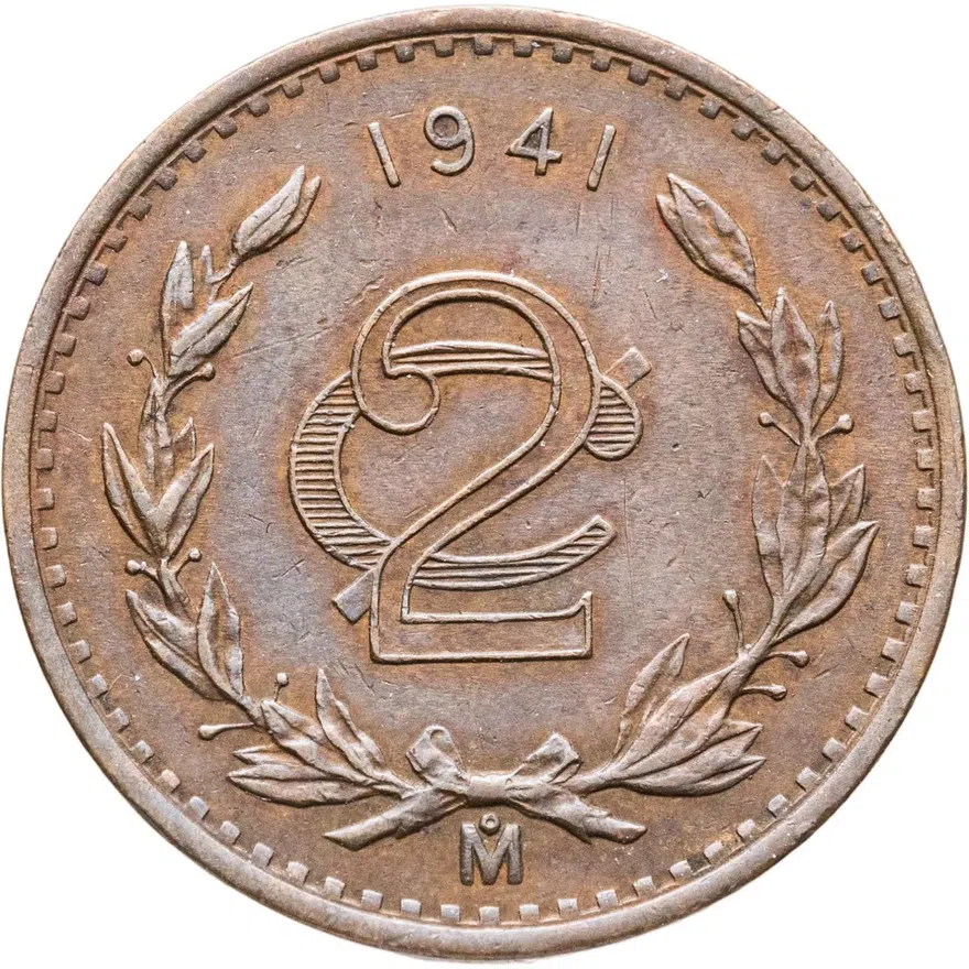 Мексика 2 сентаво (centavos) 1941