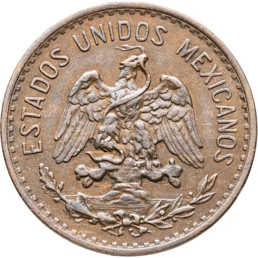 Мексика 2 сентаво (centavos) 1941, реверс
