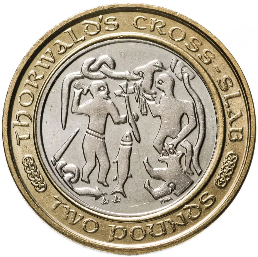 Остров Мэн 2 фунта (pounds) 2000, аверс
