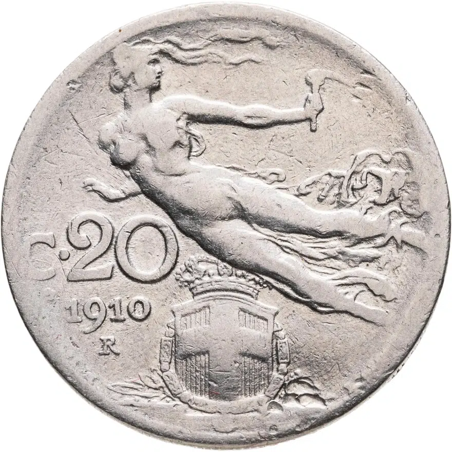 Италия 20 чентезимо (centesimi) 1910