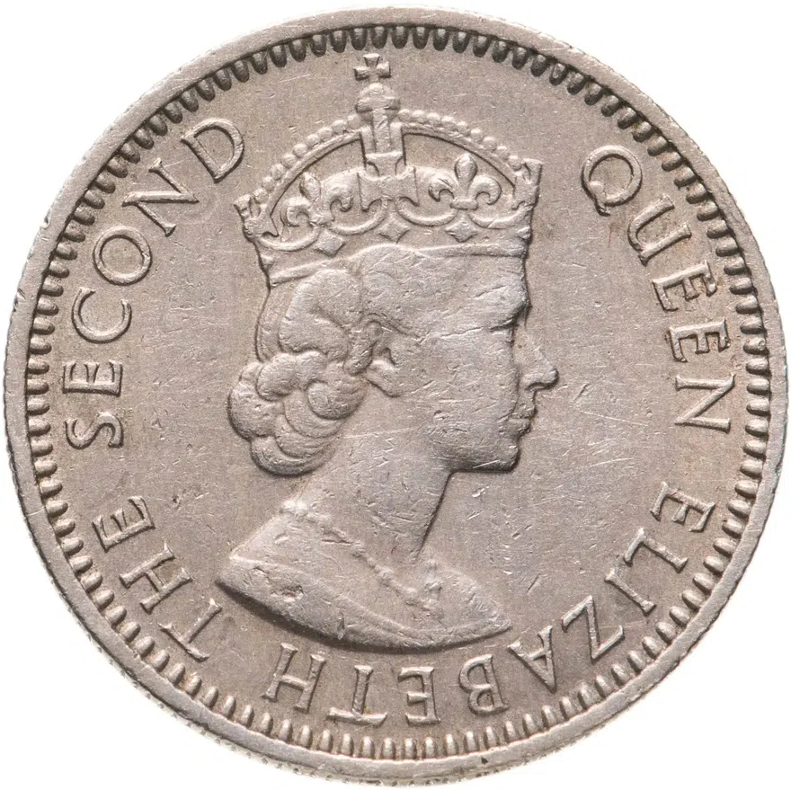 Малайя и Британское Борнео 10 центов (cents) 1960