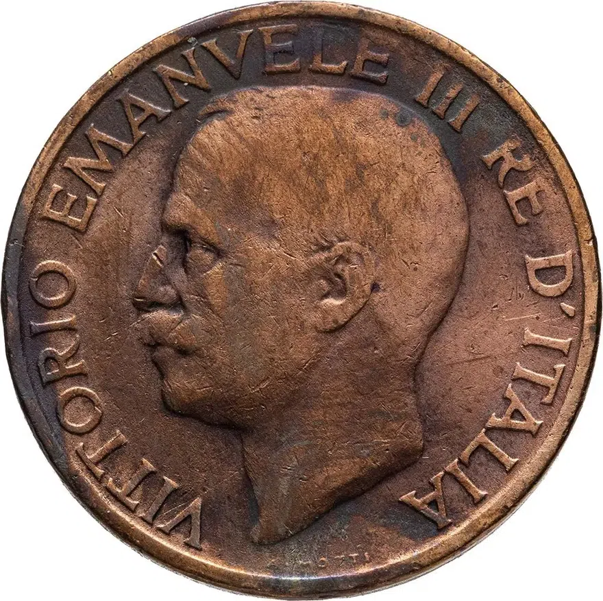 Италия 10 чентезимо (centesimi) 1932, аверс