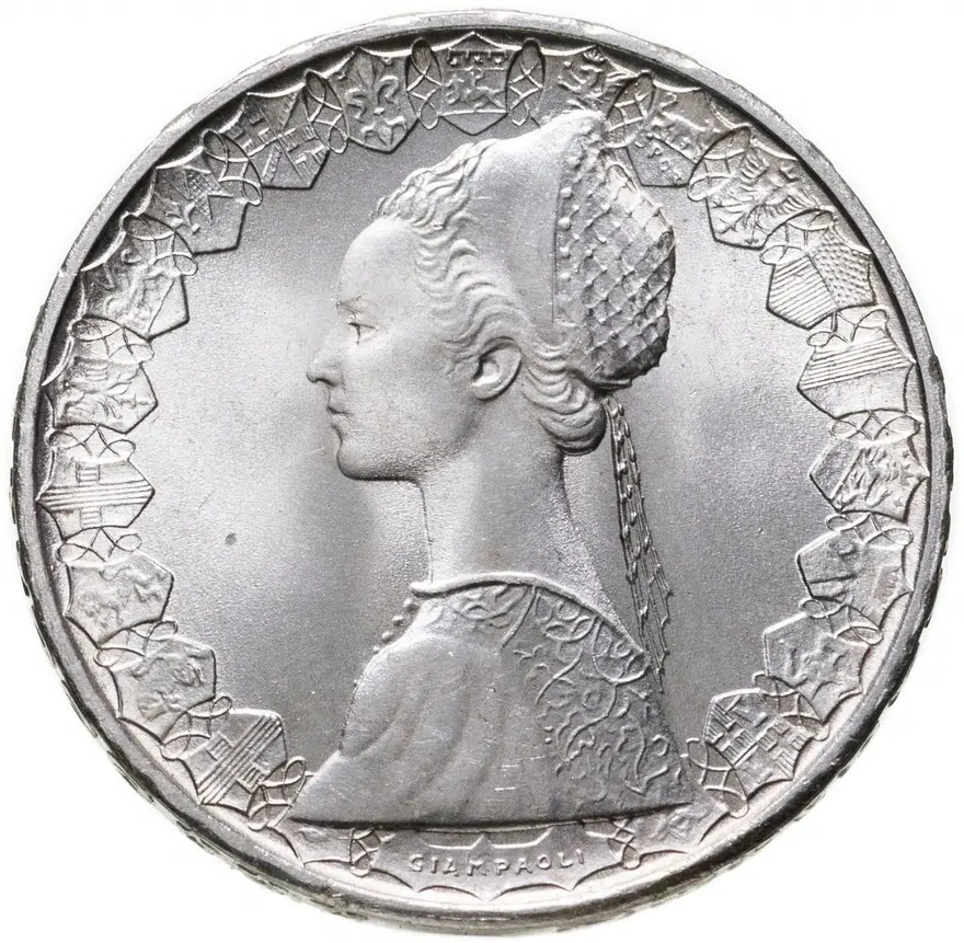 Италия 500 лир (lire) 1992, аверс