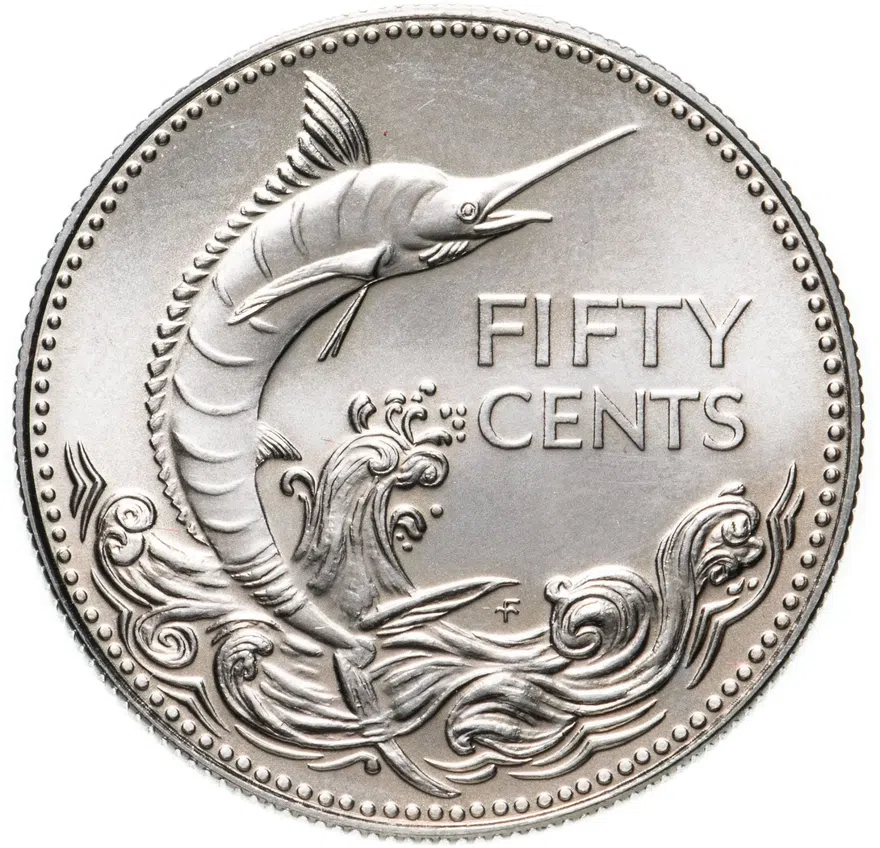 Багамы 50 центов (cents) 1974