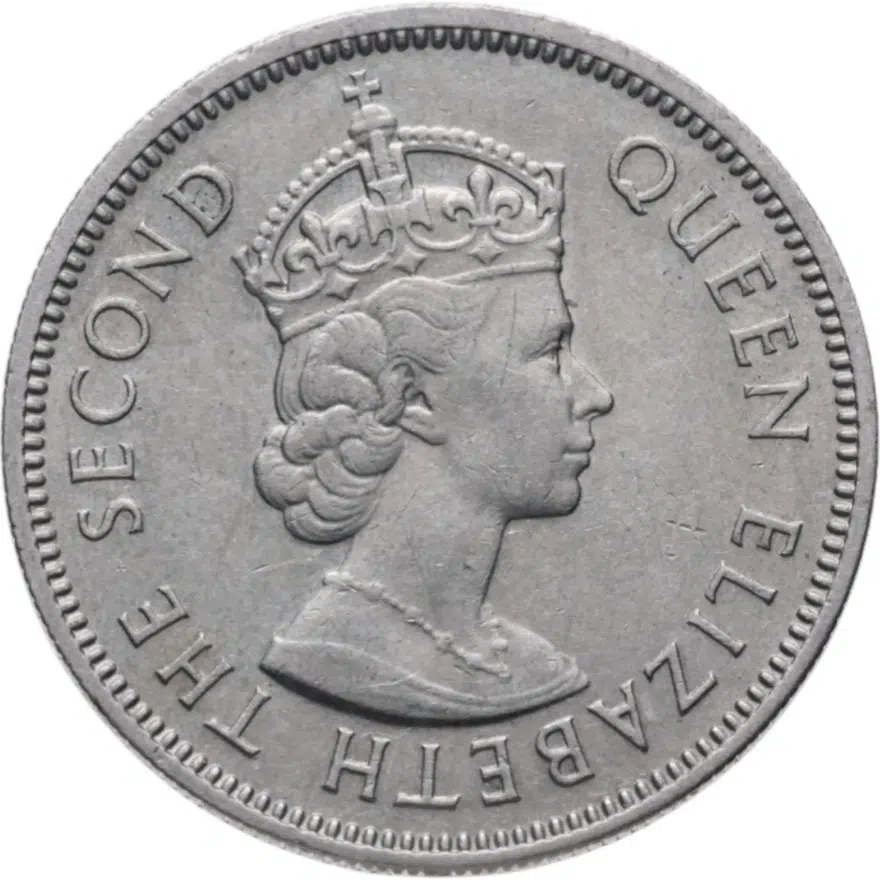 Британский Гондурас 25 центов (cents) 1972, реверс