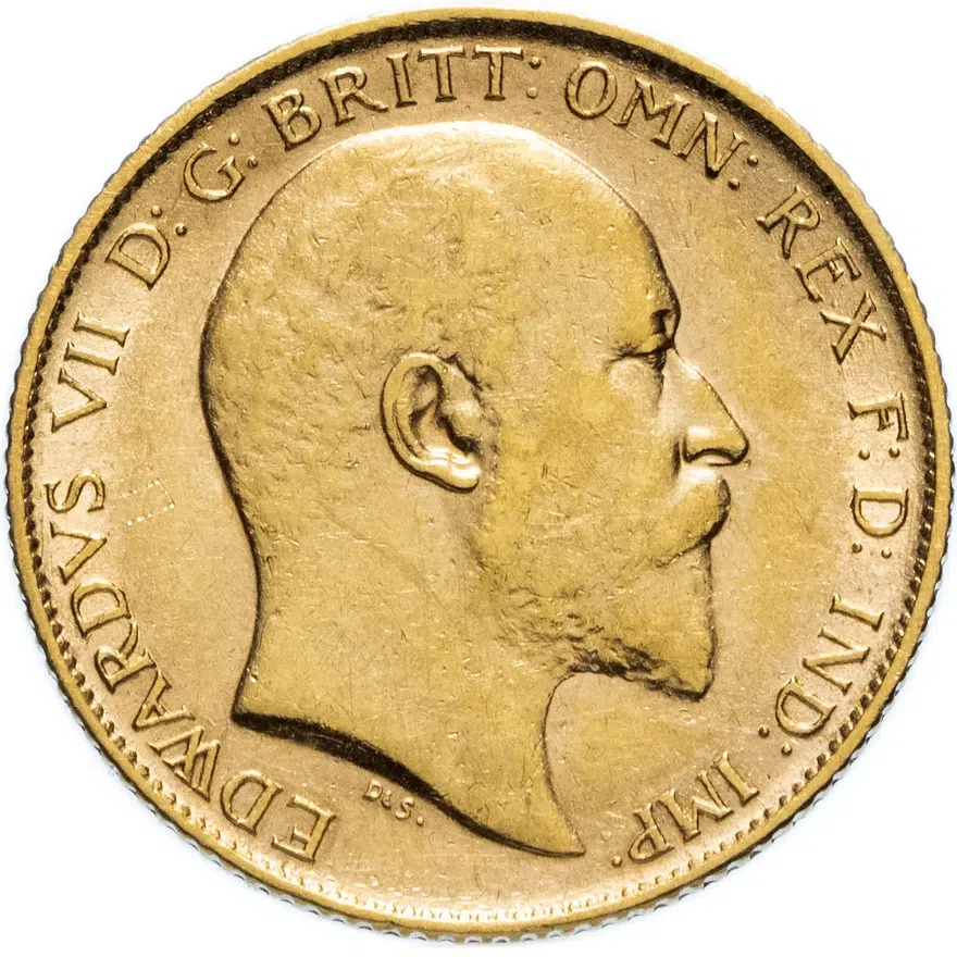Великобритания 1/2 соверена (полсоверена, half sovereign) 1907, реверс