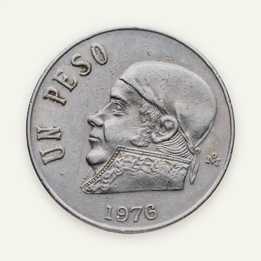 Мексика 1 песо (peso) 1976, аверс