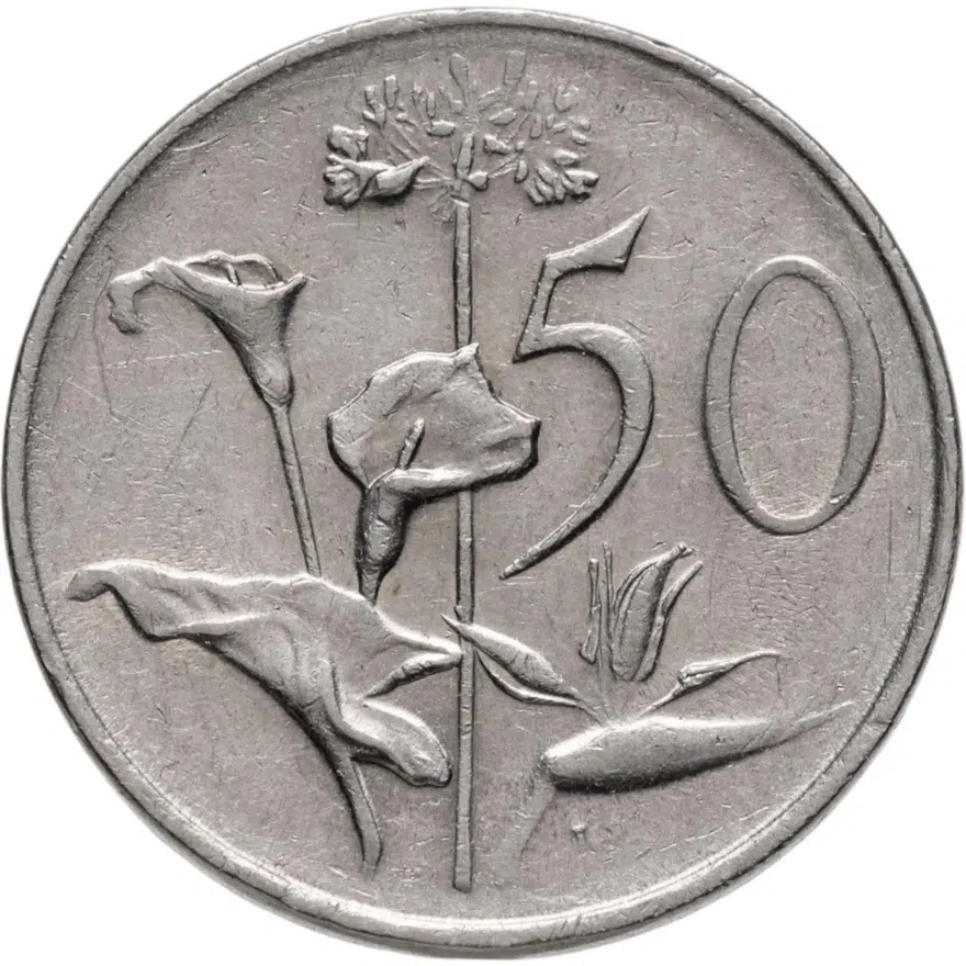 ЮАР 50 центов (cents) 1984, аверс