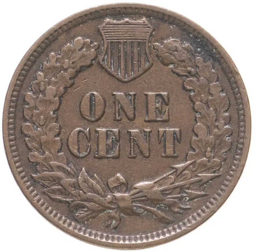 США 1 цент (cent) 1907  Indian Head Cent, реверс