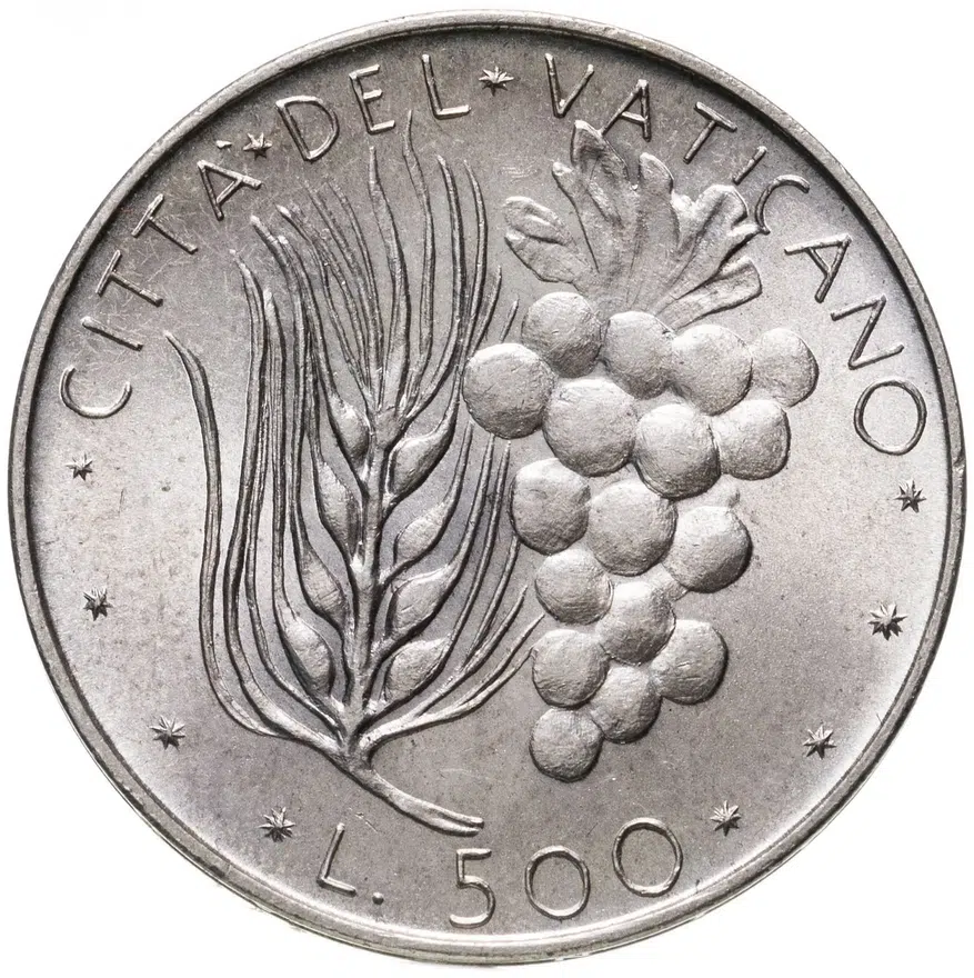 Ватикан 500 лир (lire) 1970