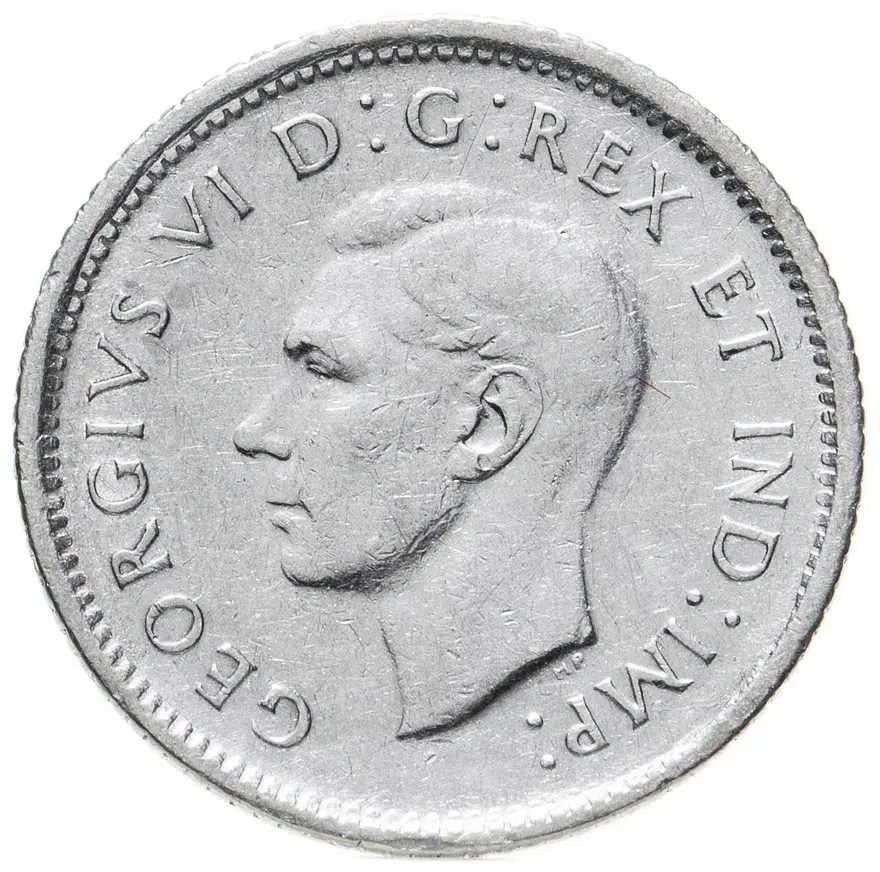 Канада 10 центов (cents) 1942, реверс