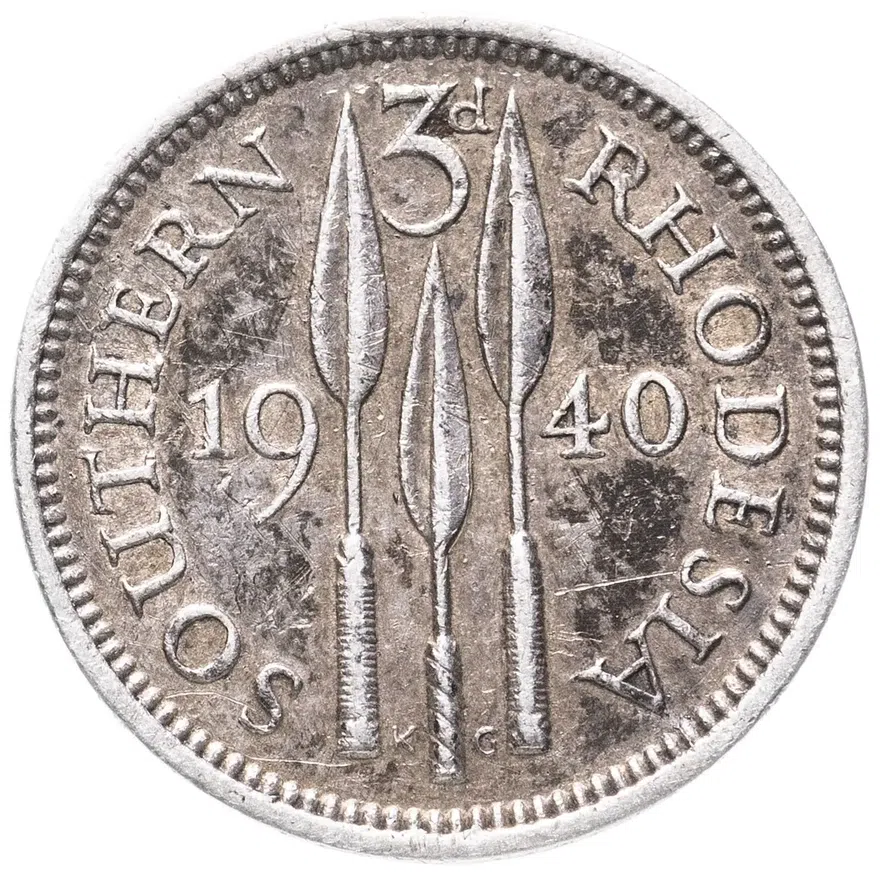 Южная Родезия 3 пенса (pence) 1940